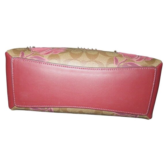 Coach Sage Mini Carryall In Signature Coated Canvas Desert Tulip Print Flocking - Picture 6 of 14